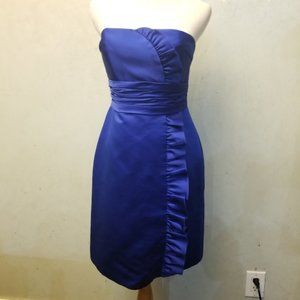 Priscilla of Boston royal blue tube top dress Size 6 (G7)